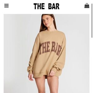THE BAR Varsity Sweatshirt Chocolate Chip